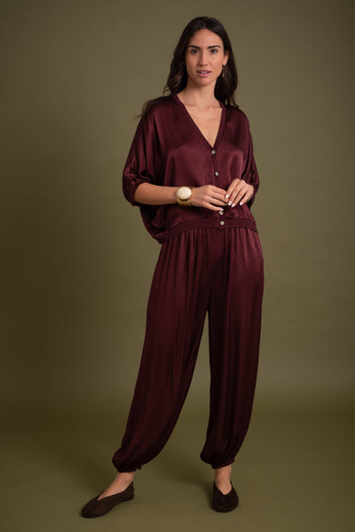 Pantalón Jasmine Burdeos