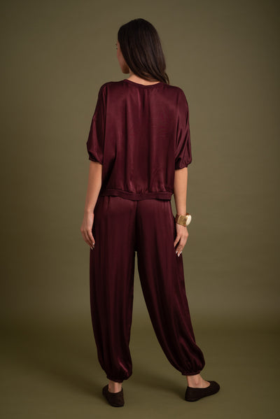 Pantalón Jasmine Burdeos