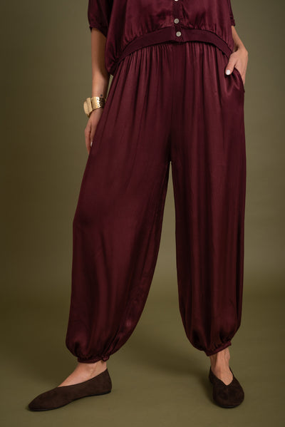 Pantalón Jasmine Burdeos