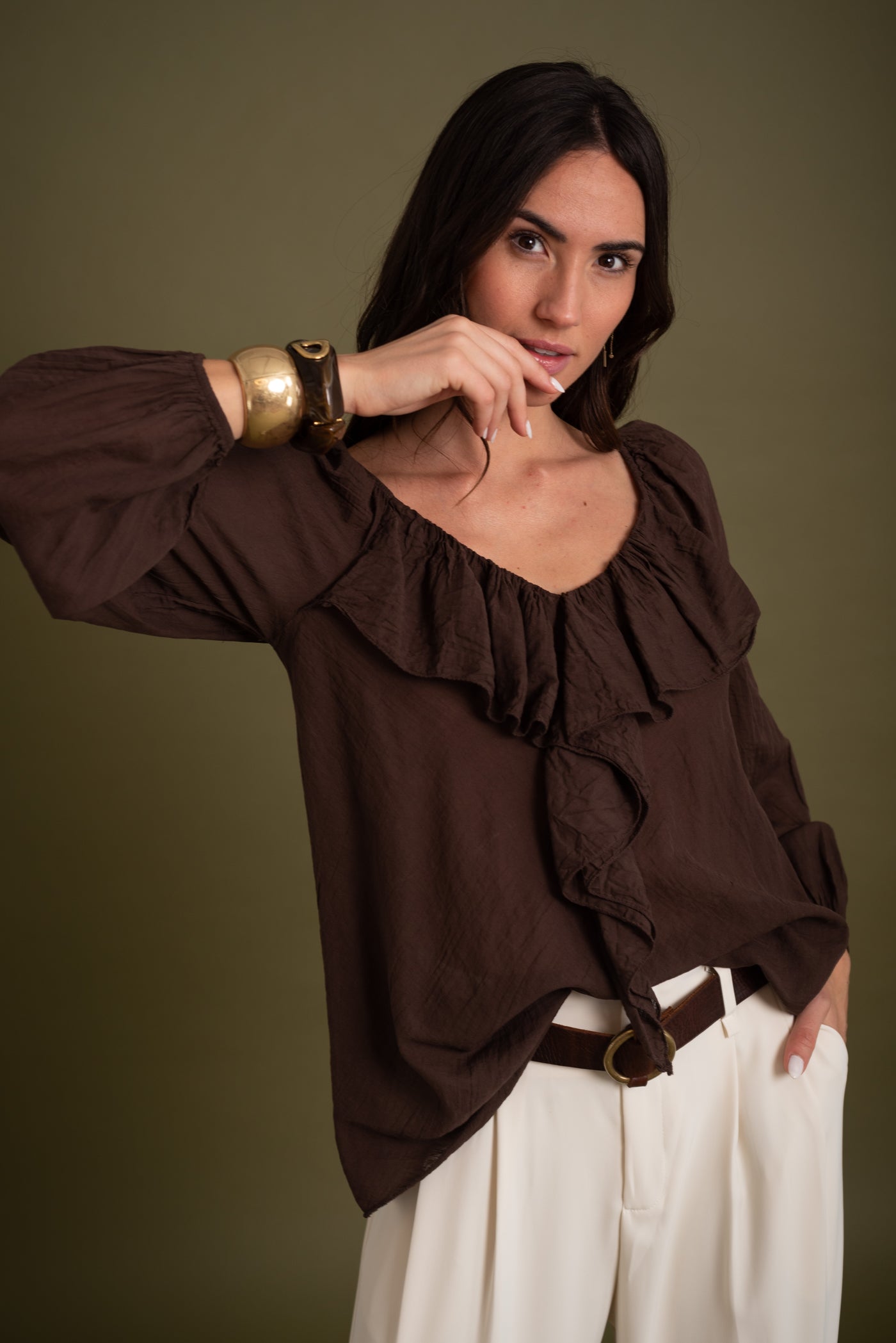 Blusa Ainara Chocolate