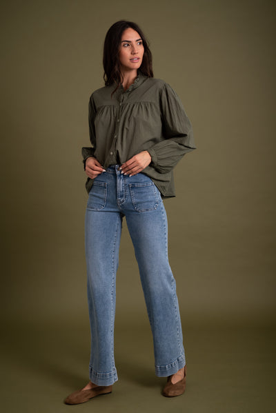 Blusa Laura Verde Caza
