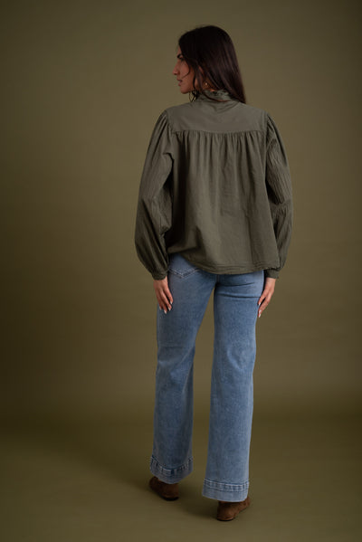 Blusa Laura Verde Caza
