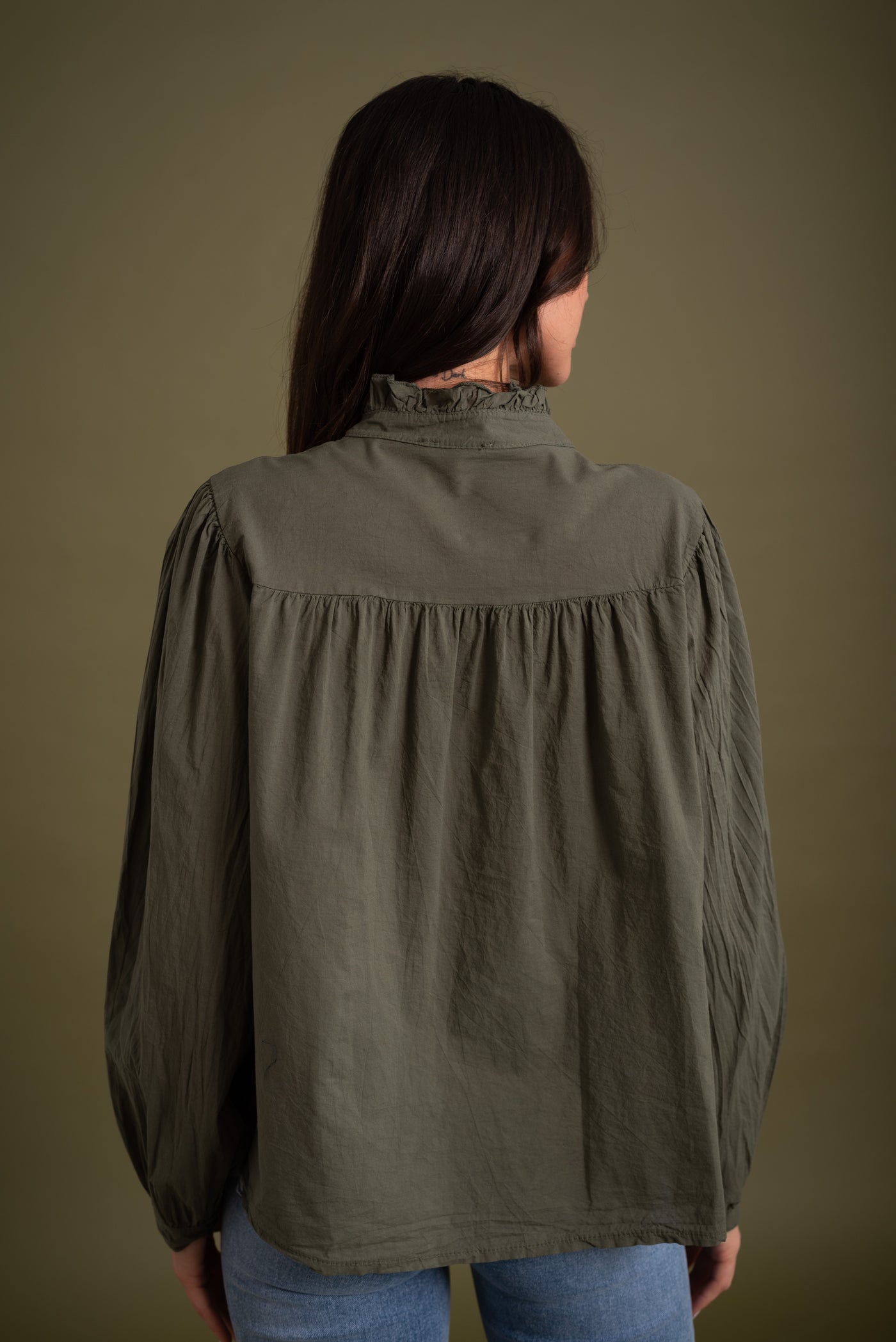 Blusa Laura Verde Caza