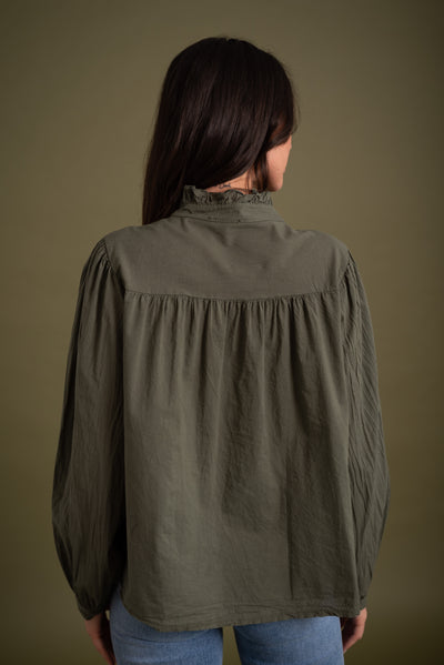 Blusa Laura Verde Caza