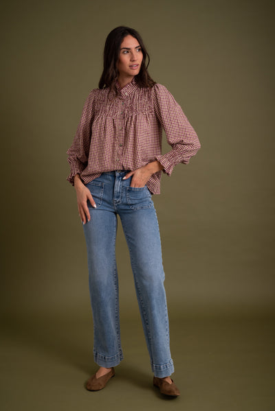 Blusa Carla Burdeos