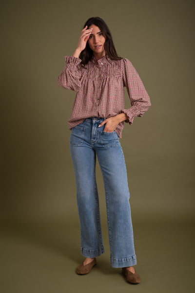 Blusa Carla Burdeos
