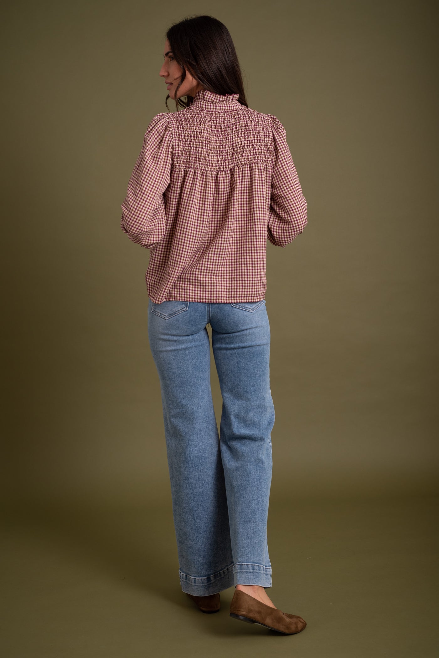 Blusa Carla Burdeos
