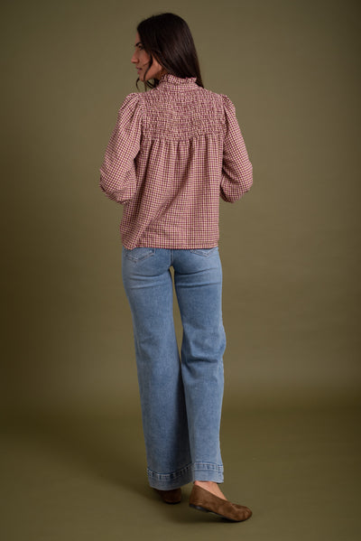 Blusa Carla Burdeos