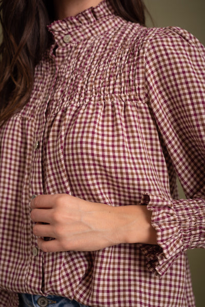 Blusa Carla Burdeos