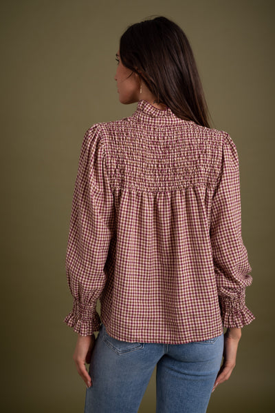Blusa Carla Burdeos