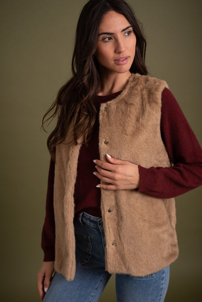 Chaleco Nieves Camel