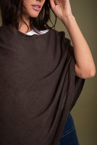 Poncho Olga Chocolate