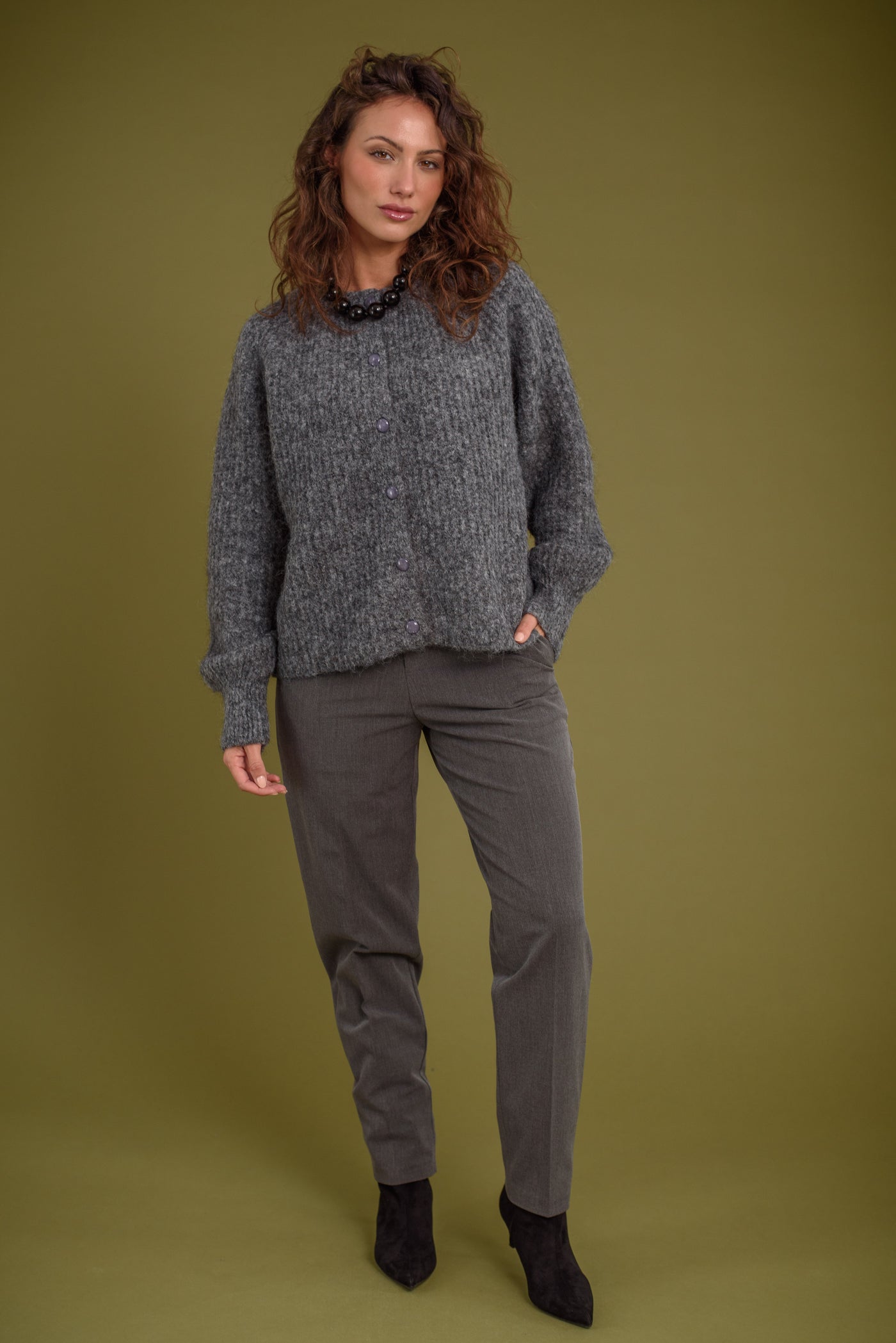 Cardigan Amanda Gris