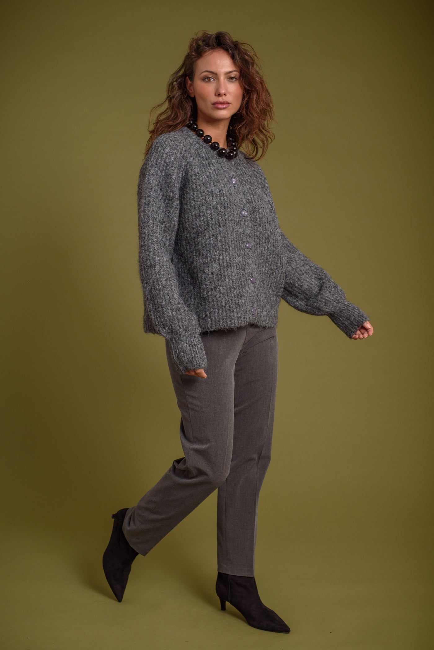 Cardigan Amanda Gris