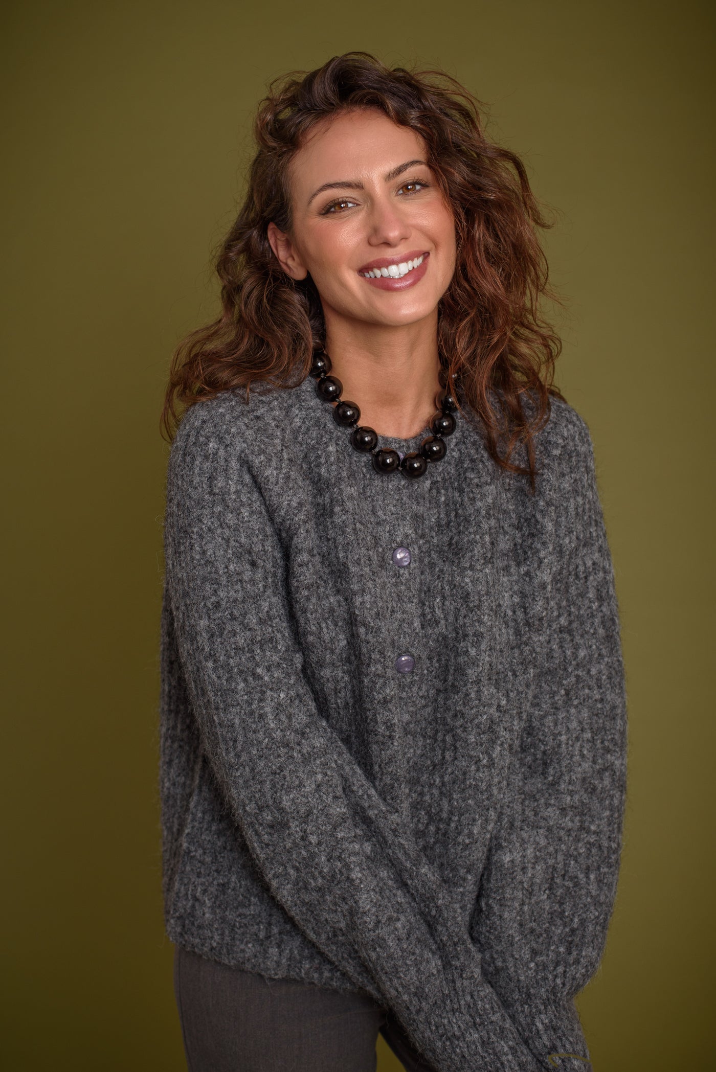 Cardigan Amanda Gris