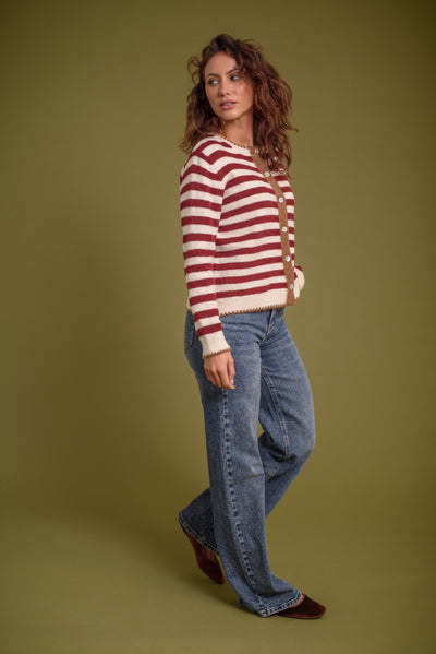 Cardigan Abigail Burdeos