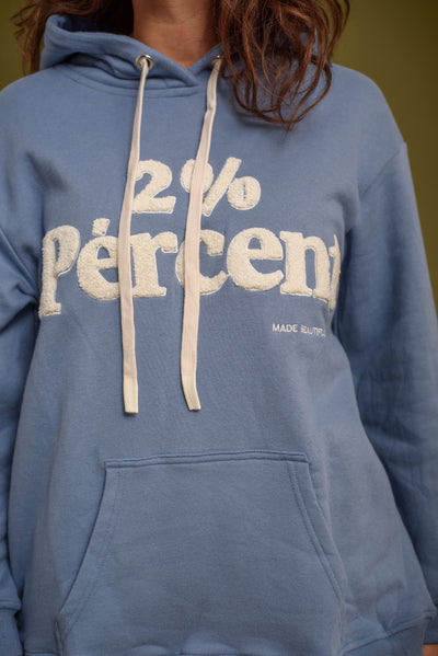 Sudadera Porcentaje Azul