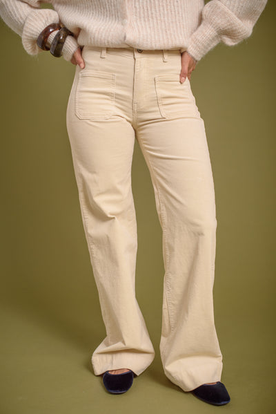 Pantalón Alejandra Pana Beige