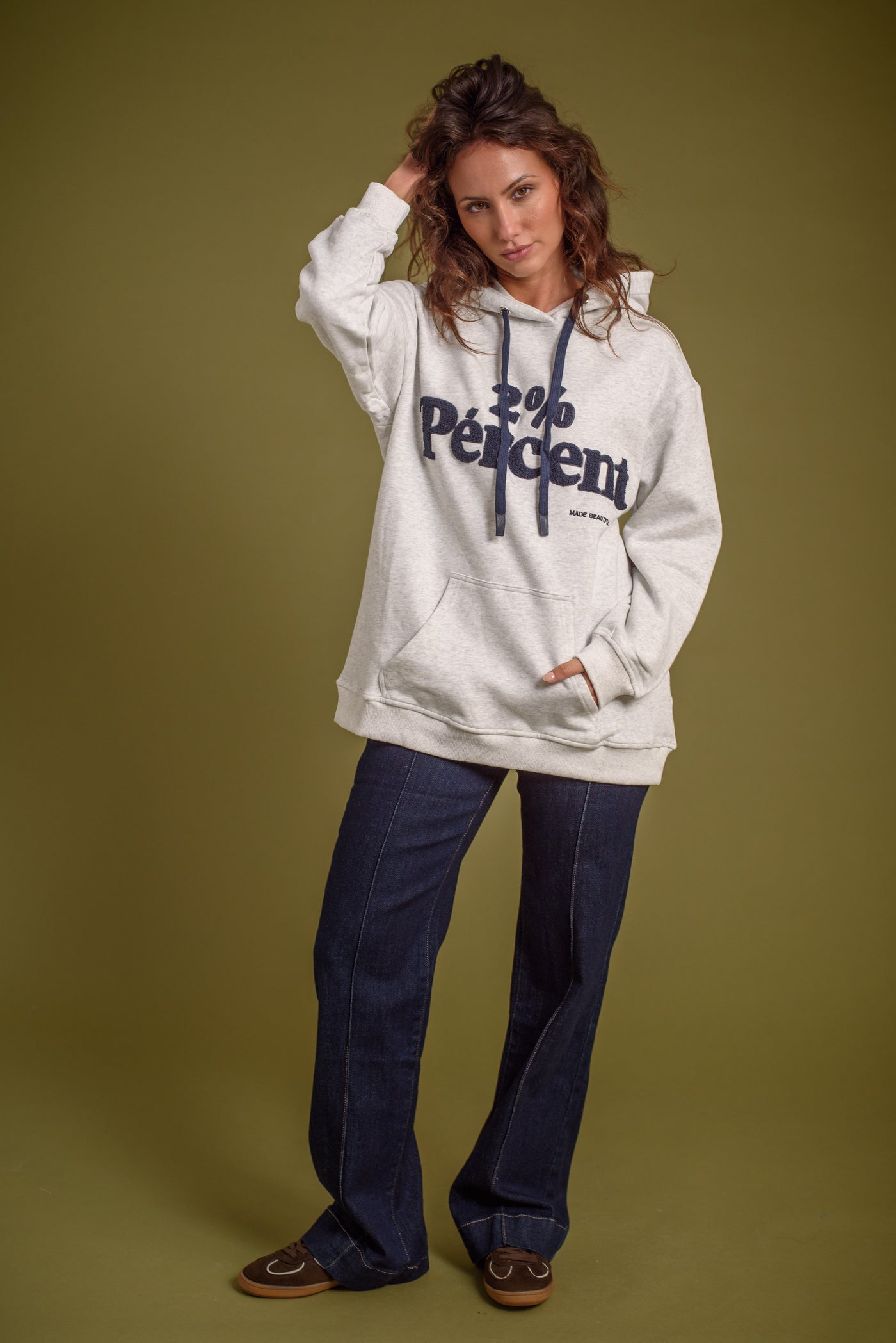 Sudadera Porcentaje Gris