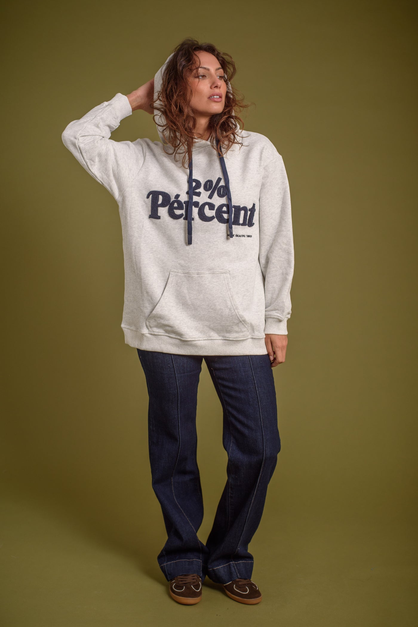 Sudadera Porcentaje Gris