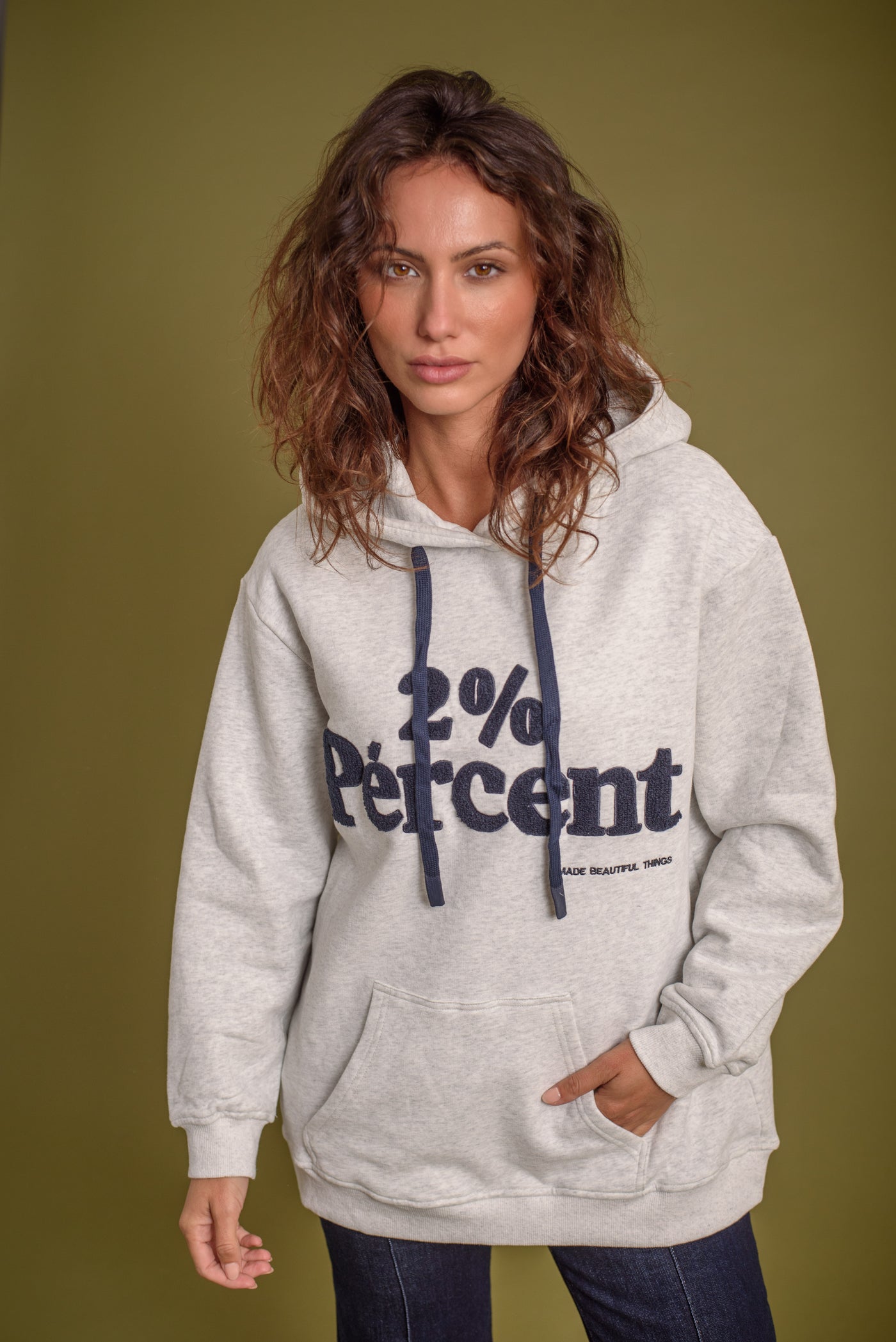 Sudadera Porcentaje Gris