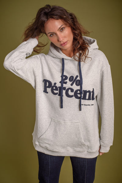 Sudadera Porcentaje Gris