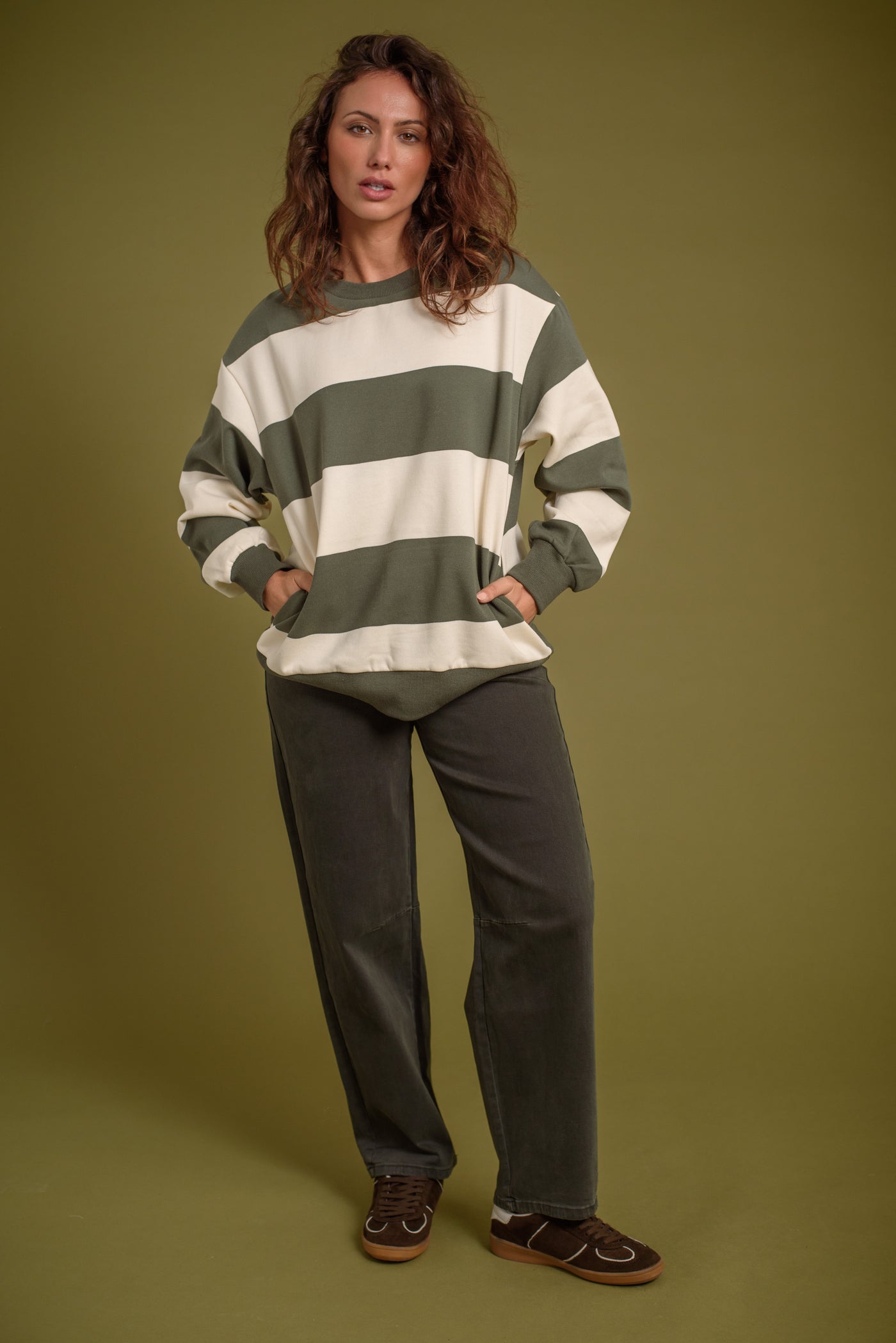 Sudadera Teresa Verde Caza