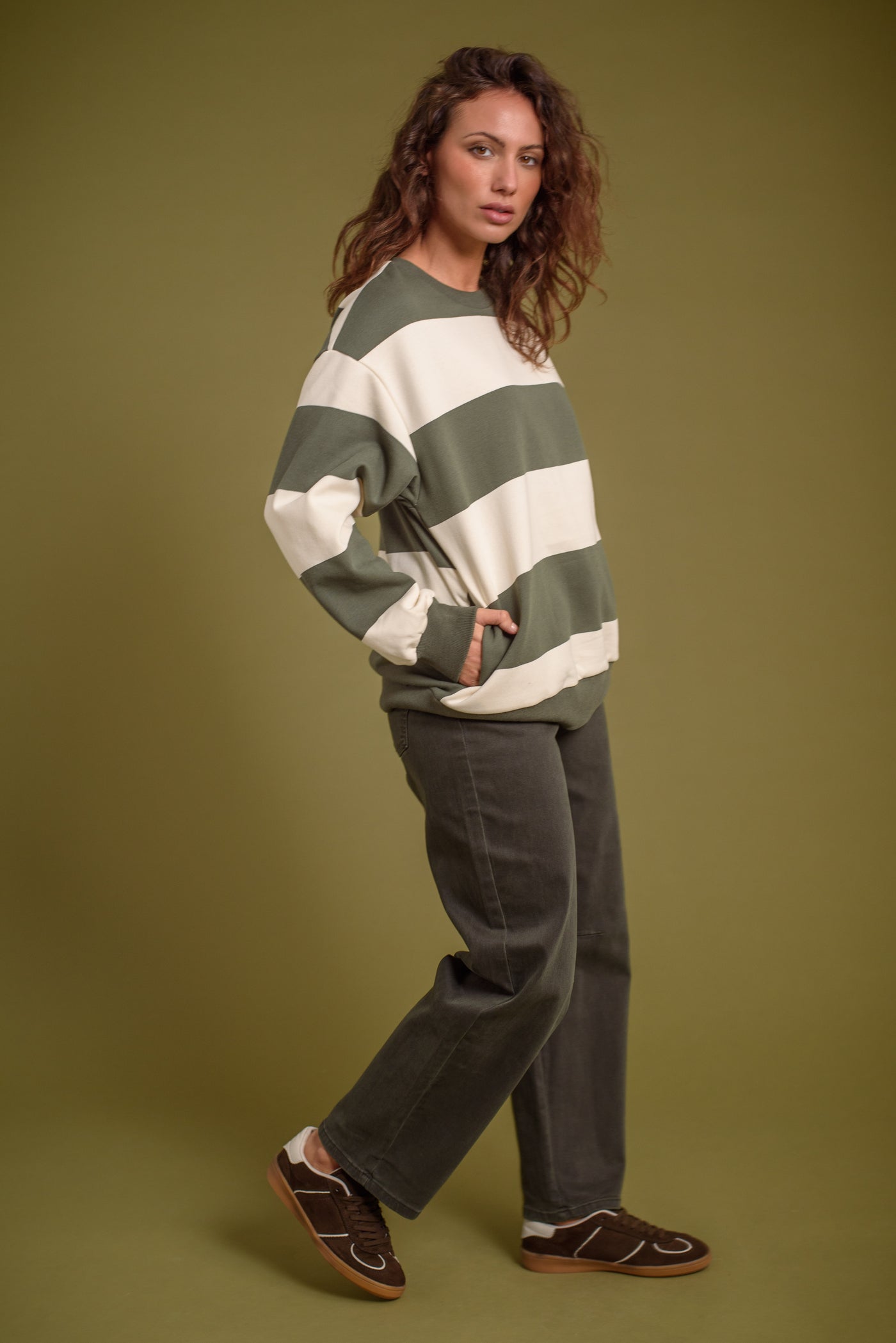 Sudadera Teresa Verde Caza