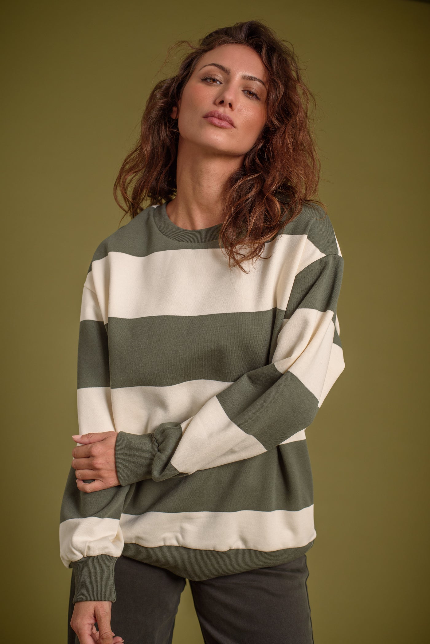 Sudadera Teresa Verde Caza