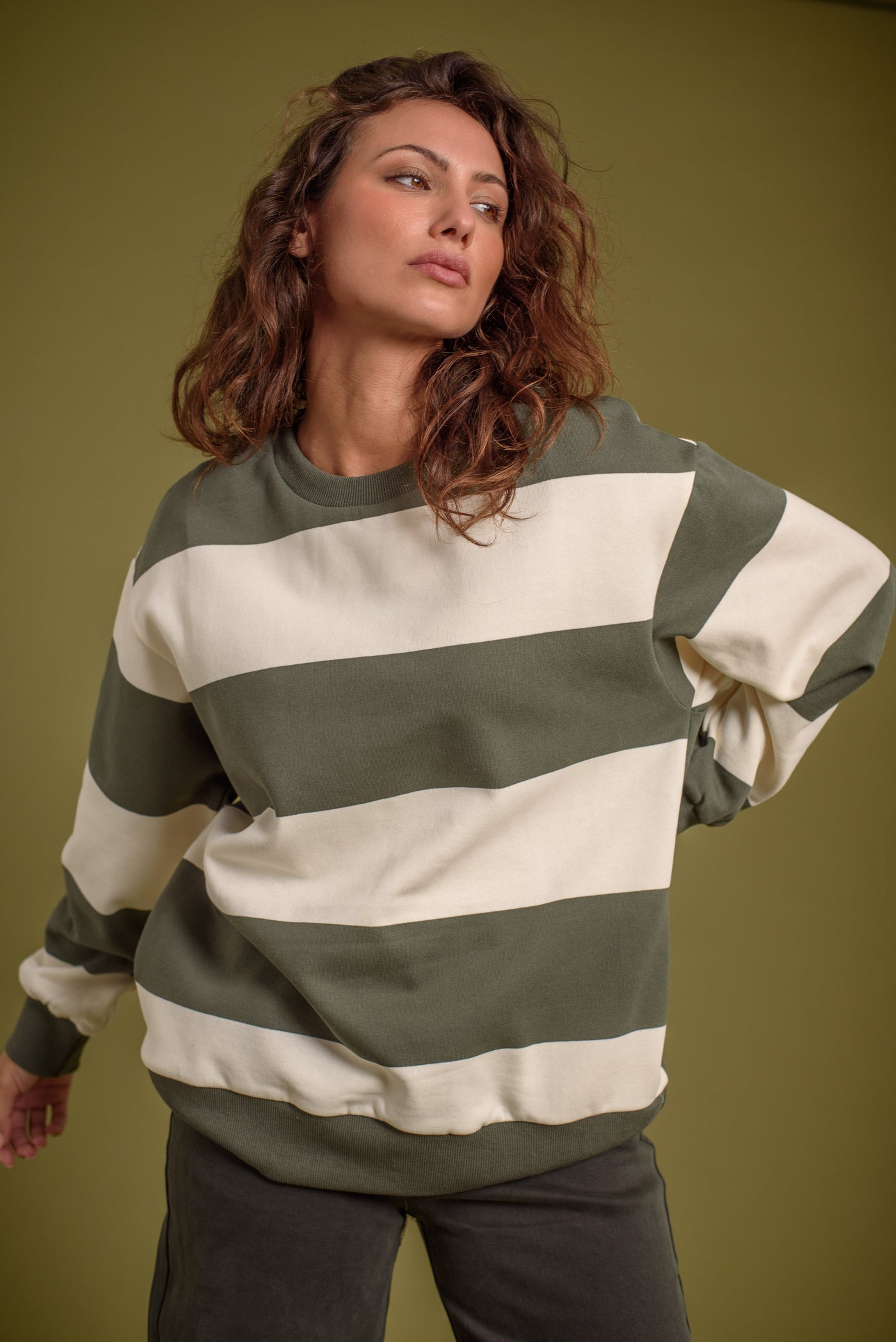 Sudadera Teresa Verde Caza