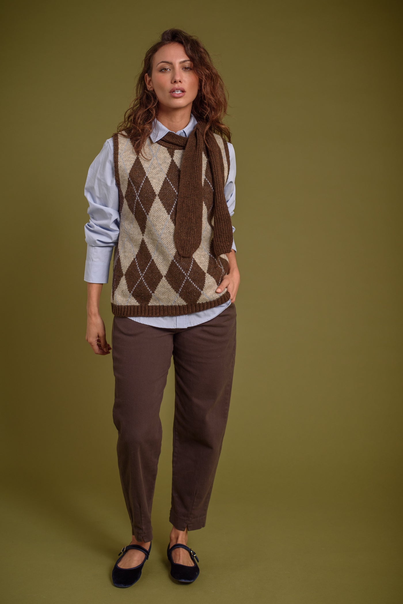 Chaleco Celine Chocolate