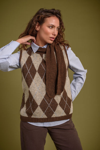 Chaleco Celine Chocolate