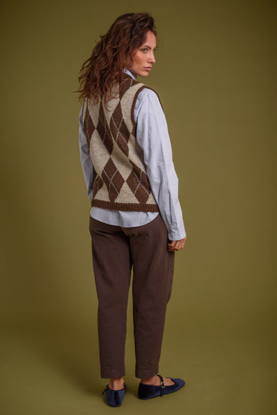 Chaleco Celine Chocolate