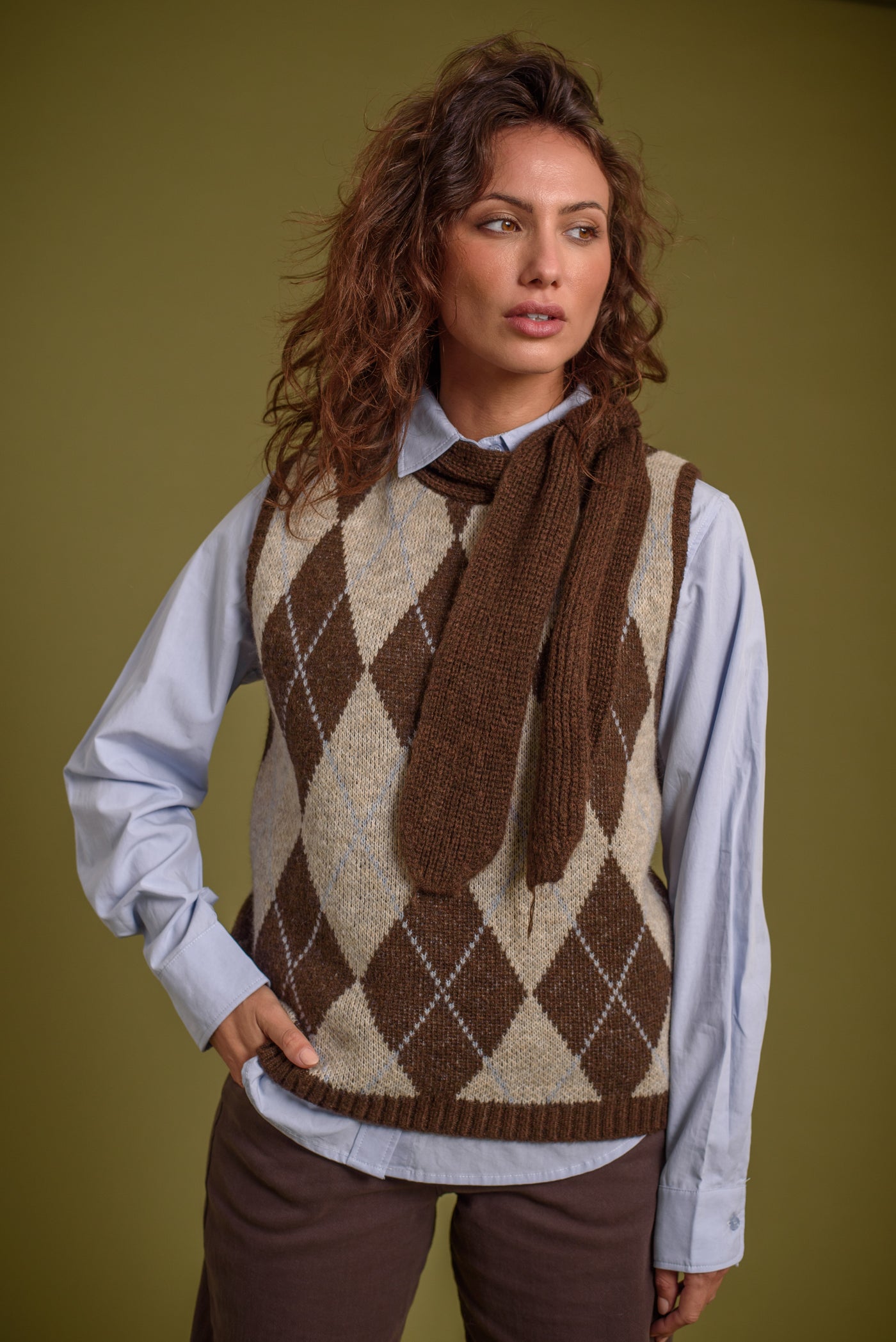 Chaleco Celine Chocolate