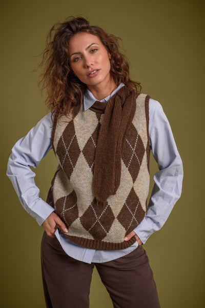 Chaleco Celine Chocolate