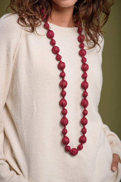 Collar Macarena Burdeos