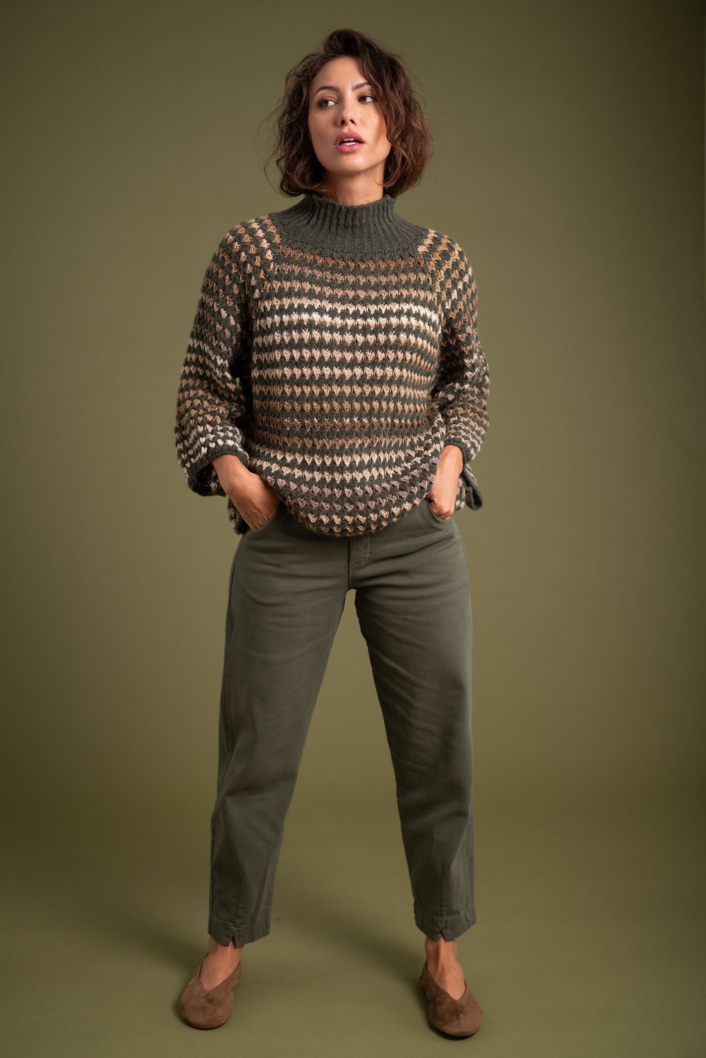 Jeans Emily Verde Caza