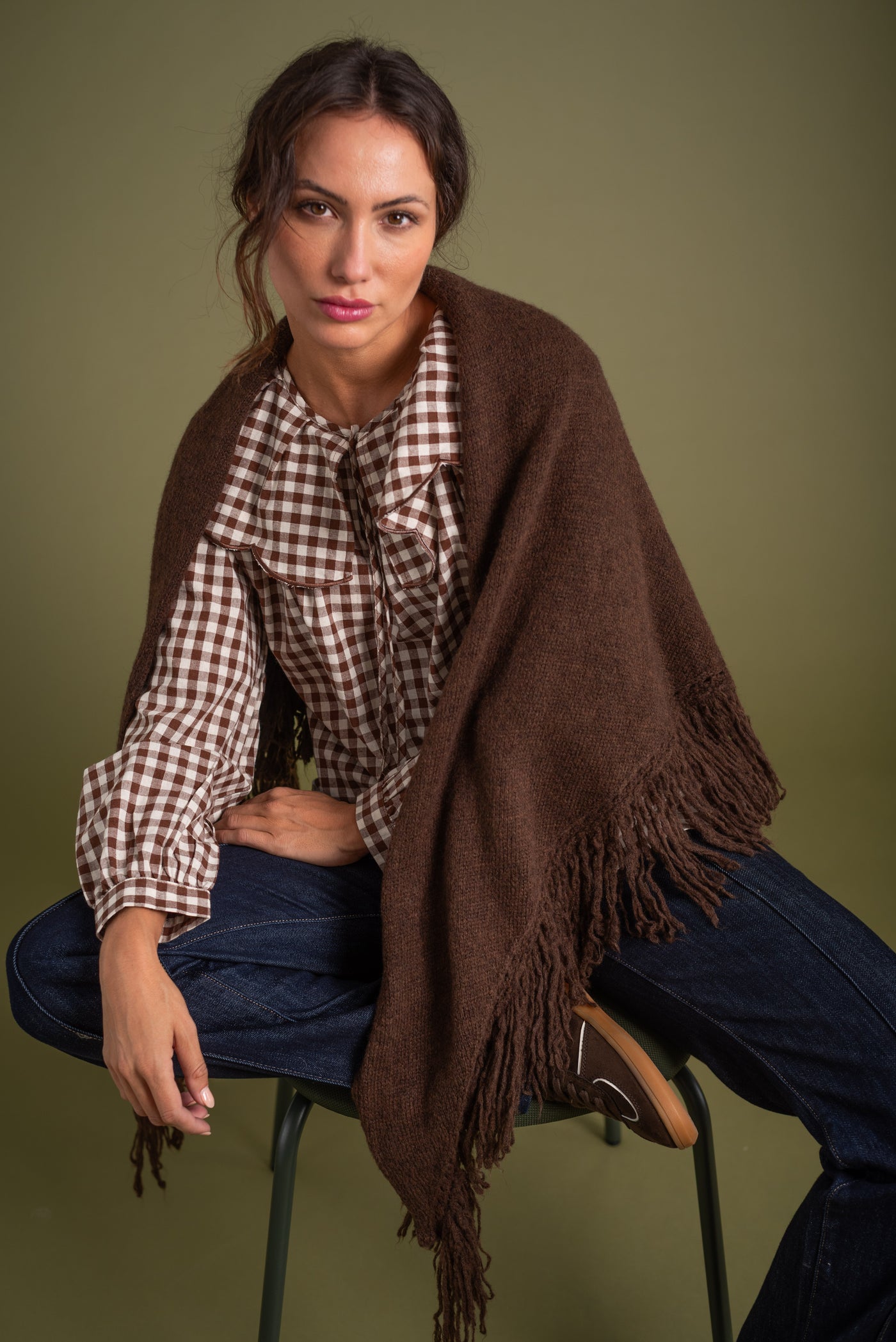Poncho París Chocolate