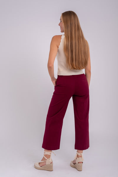 Pantalón Faustina Burdeos