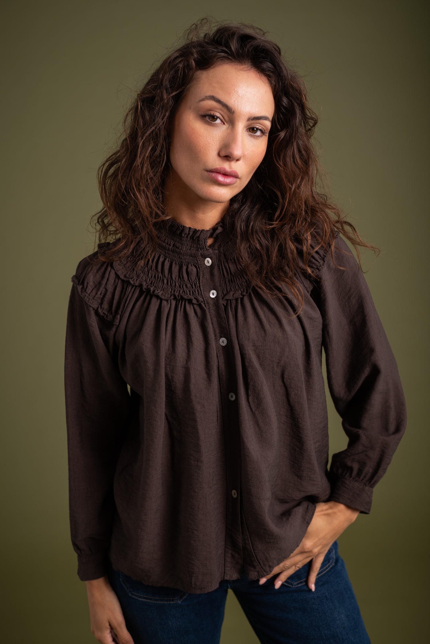 Blusa Adela Chocolate