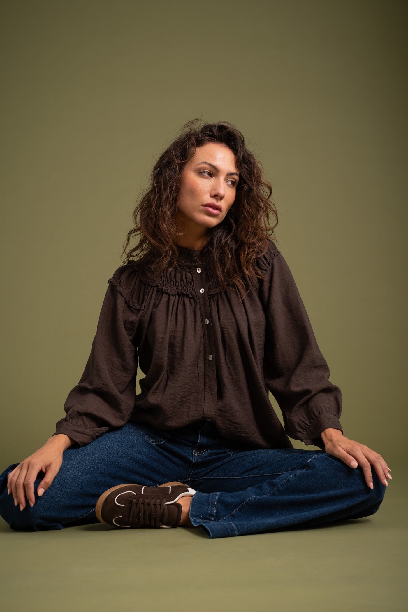 Blusa Adela Chocolate
