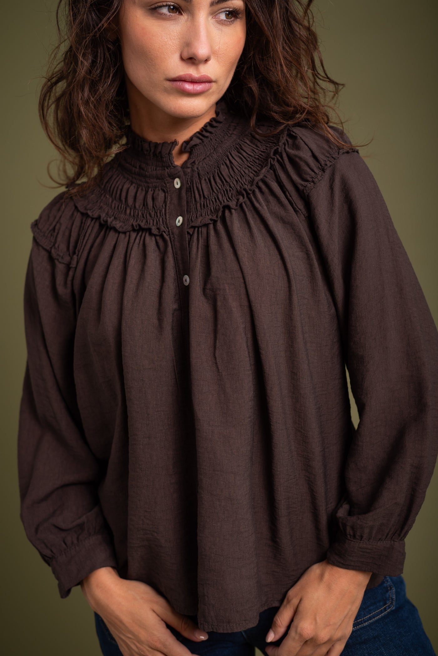 Blusa Adela Chocolate