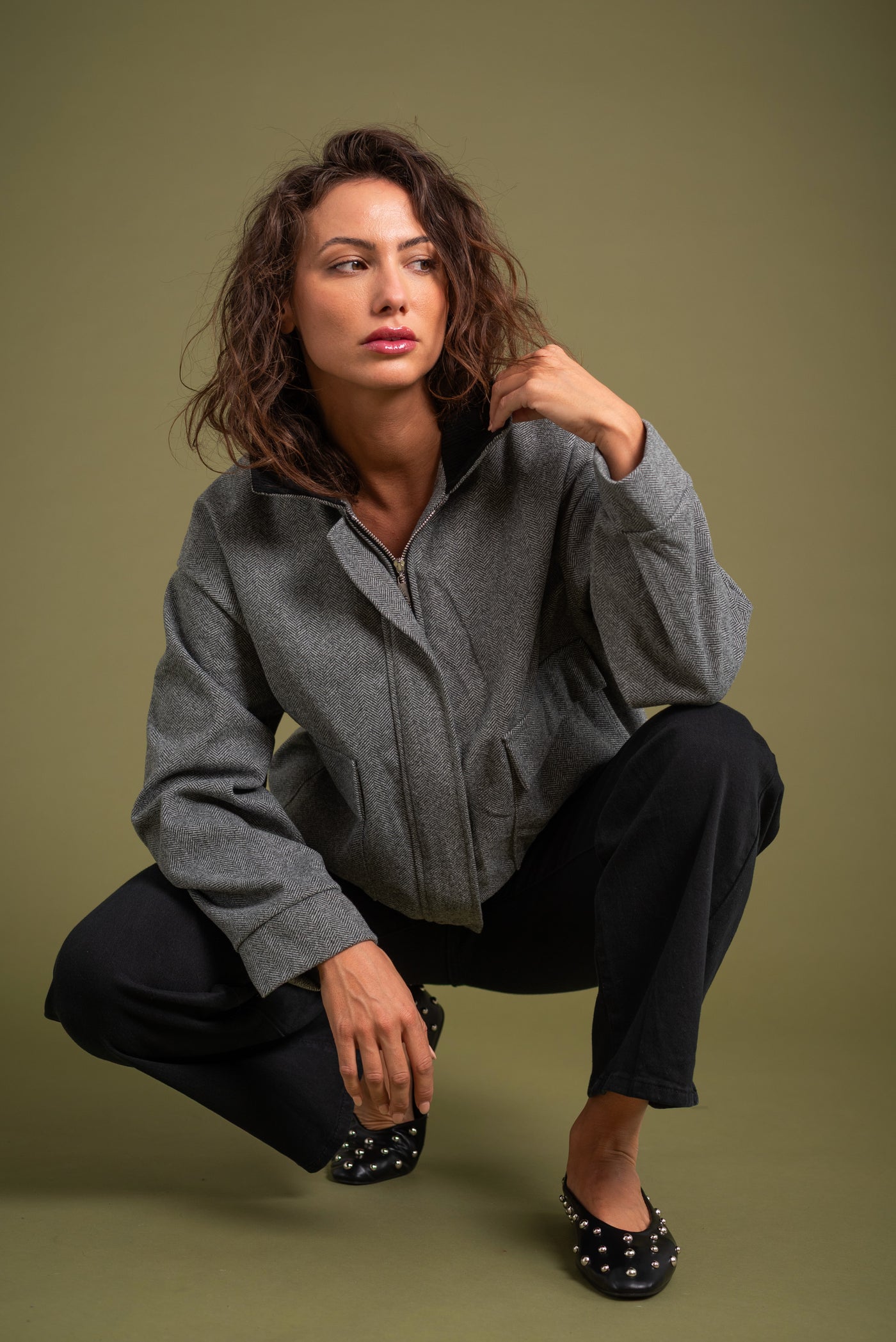 Bomber Sofía Negro
