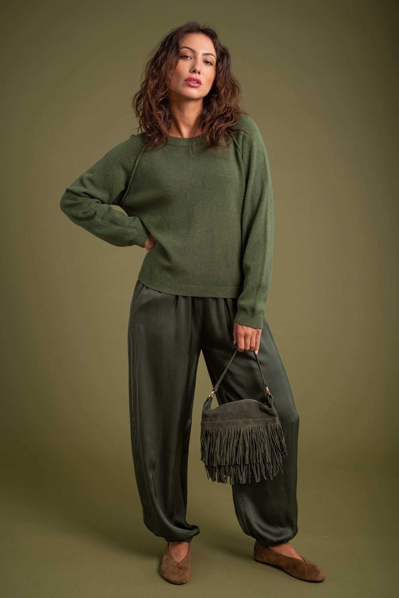 Pantalón Jasmine Verde Caza