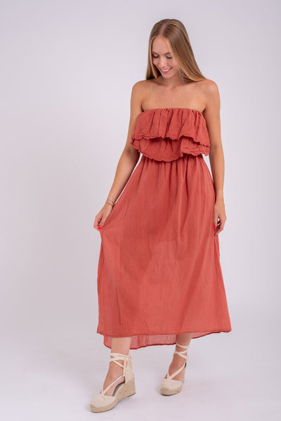 Vestido Dolores Teja