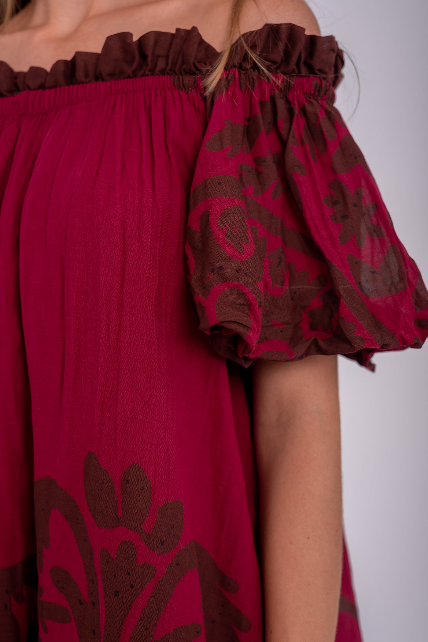 Vestido Baviera Burdeos