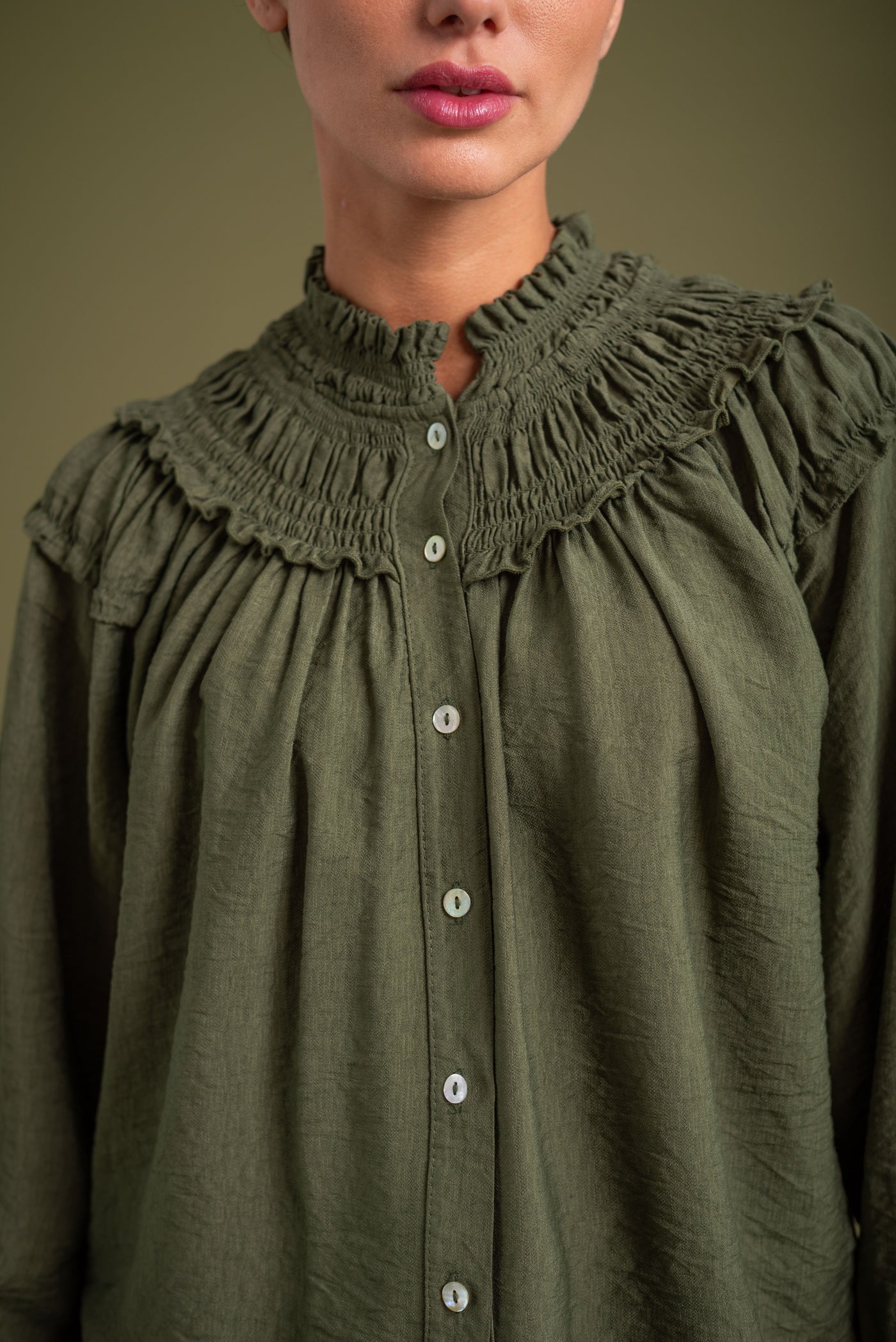 Blusa Adela Verde Caza