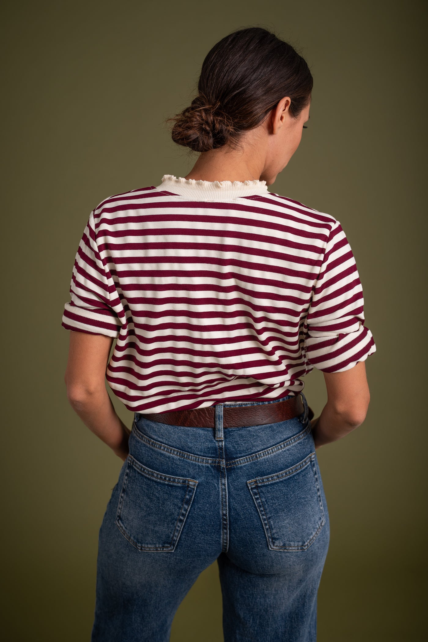 Camiseta Candela Borgoña
