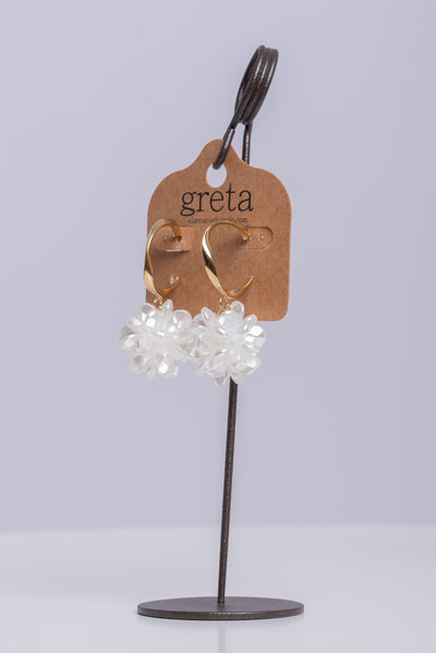 Pendiente Pompon Perla