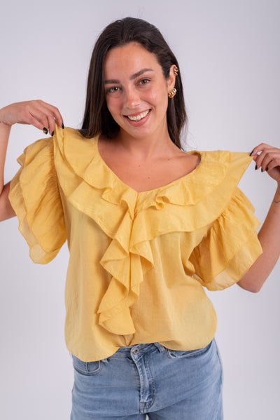 Blusa Silvia Mostaza
